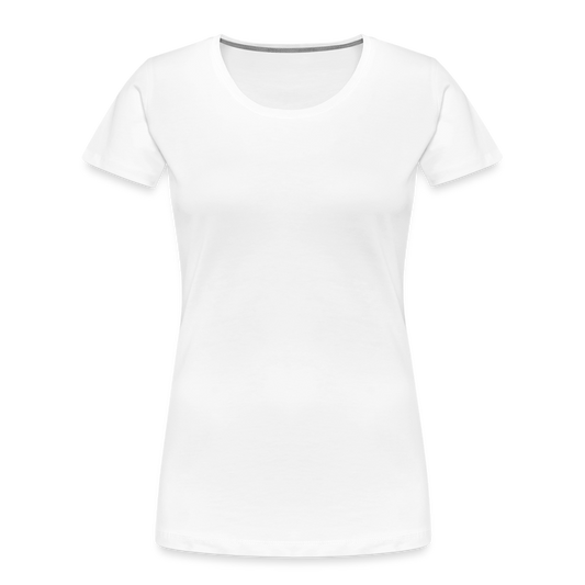 Frauen Premium Bio T-Shirt - personalisierbar - weiß