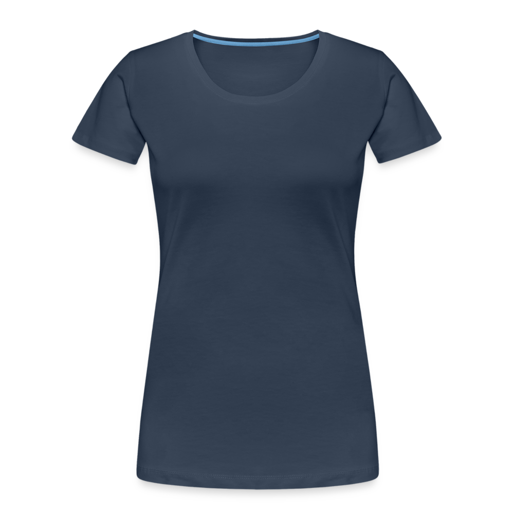 Frauen Premium Bio T-Shirt - personalisierbar - Navy