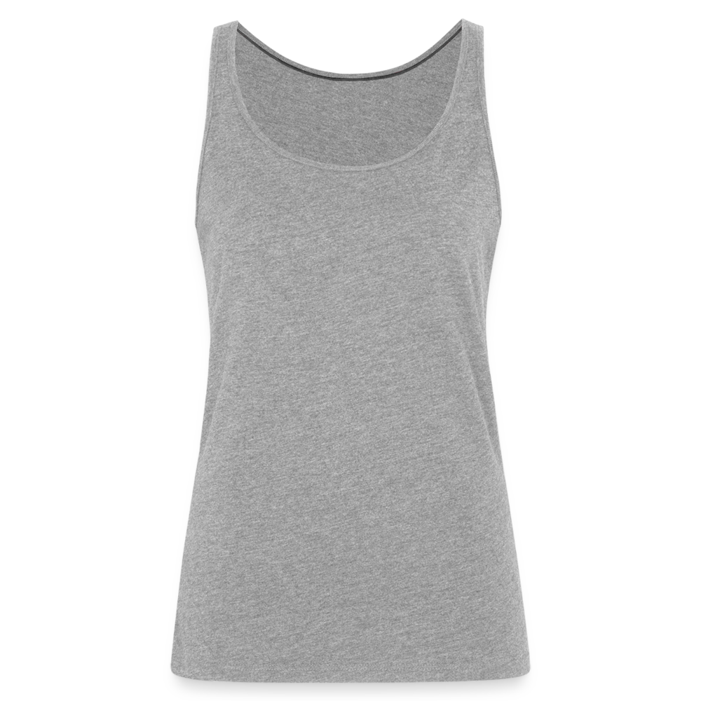 Frauen Premium Tank Top - personalisierbar - Grau meliert