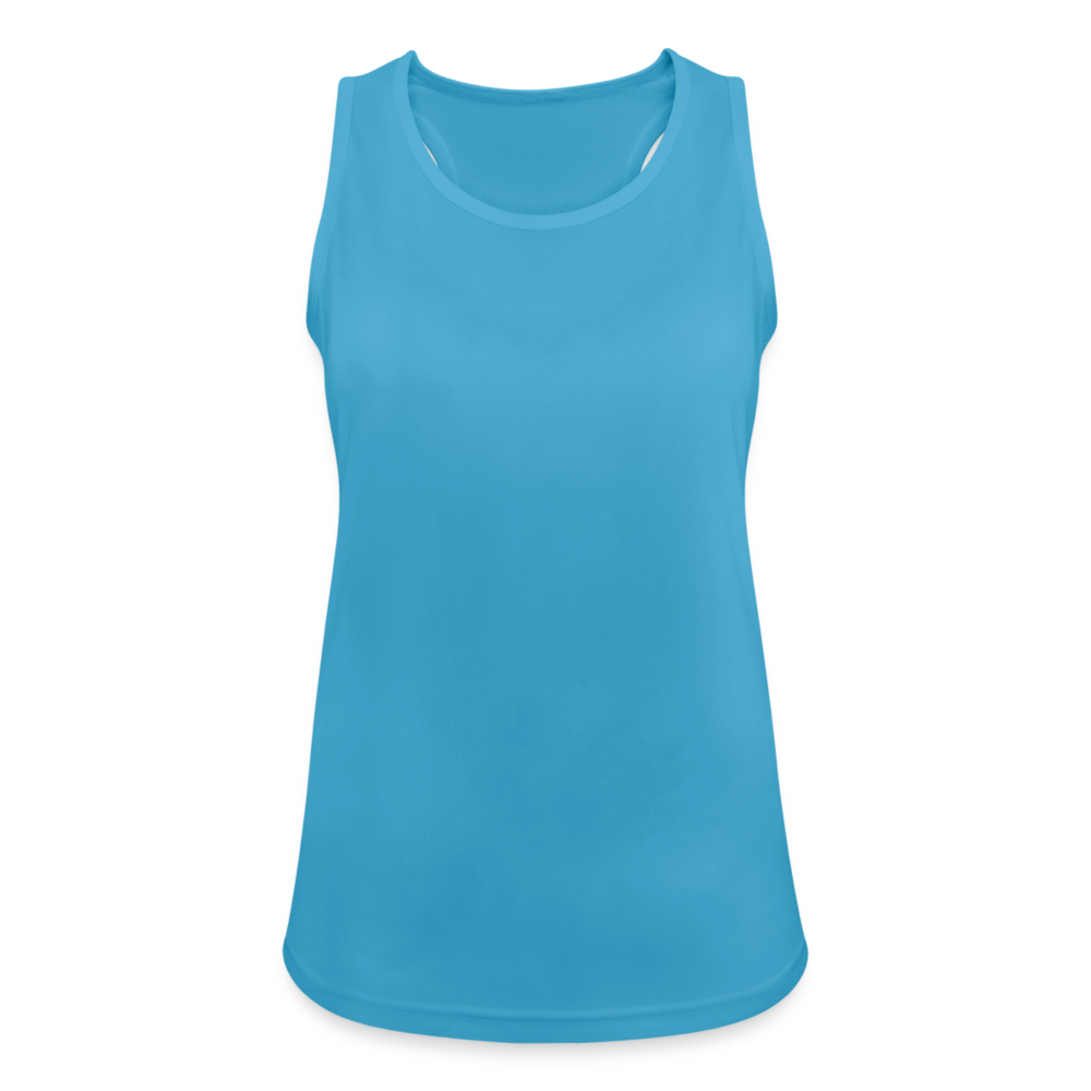 Frauen Tank Top atmungsaktiv - personalisierbar - Saphirblau