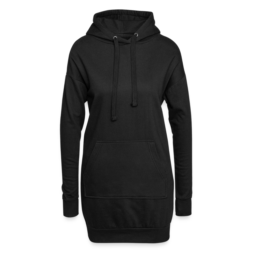 Hoodie-Kleid - personalisierbar - Schwarz