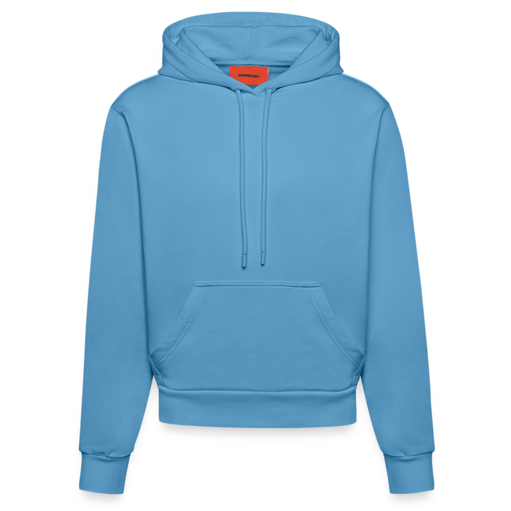 Organic Fitted Hoodie Made in EU - personalisierbar -  Sol Blue