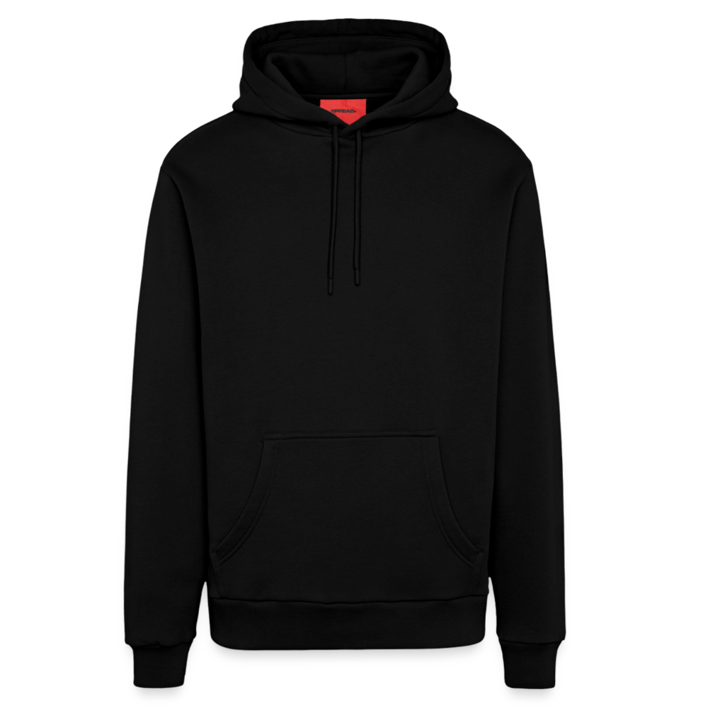 Organic Relaxed Hoodie Made in EU - personalisierbar - SOLID BLACK