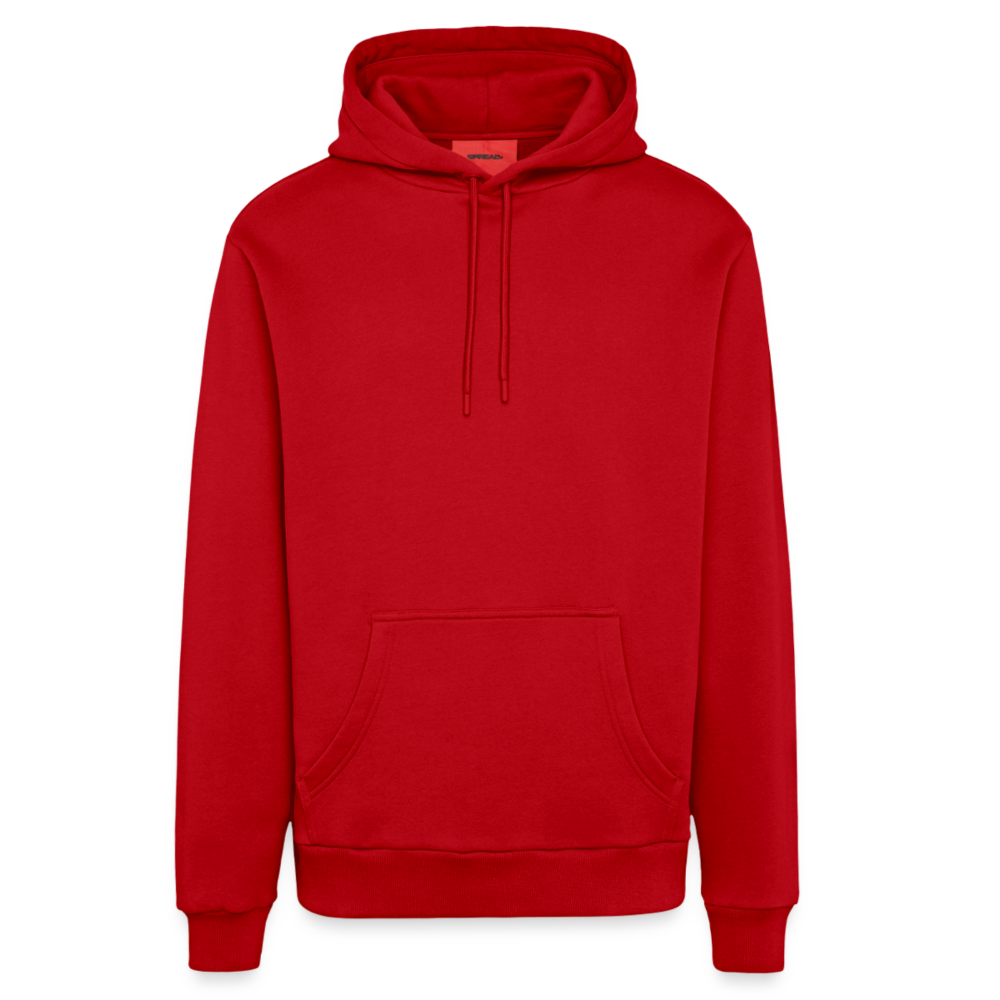 Organic Relaxed Hoodie Made in EU - personalisierbar - Rot