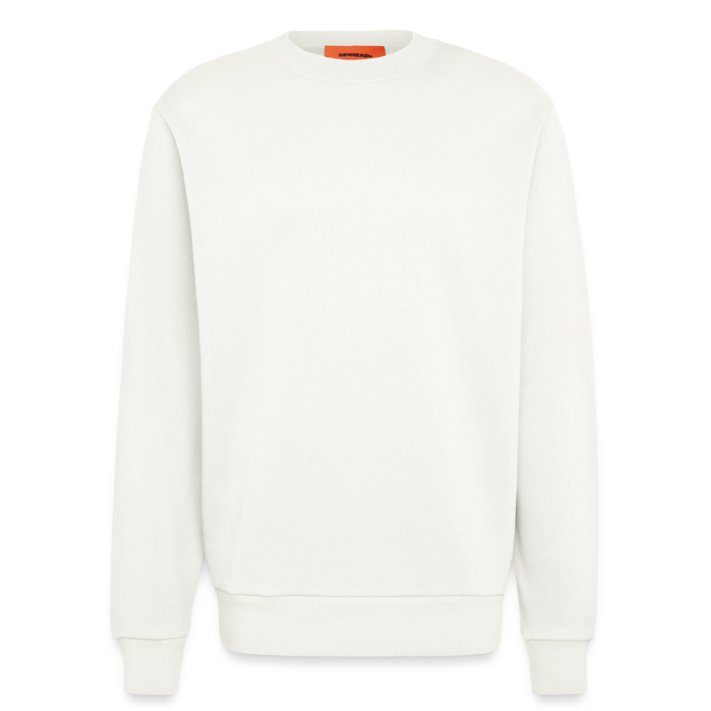 Organic Relaxed Crew Neck Made in EU - personalisierbar - OFF WHITE