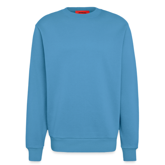 Organic Relaxed Crew Neck Made in EU - personalisierbar -  Sol Blue