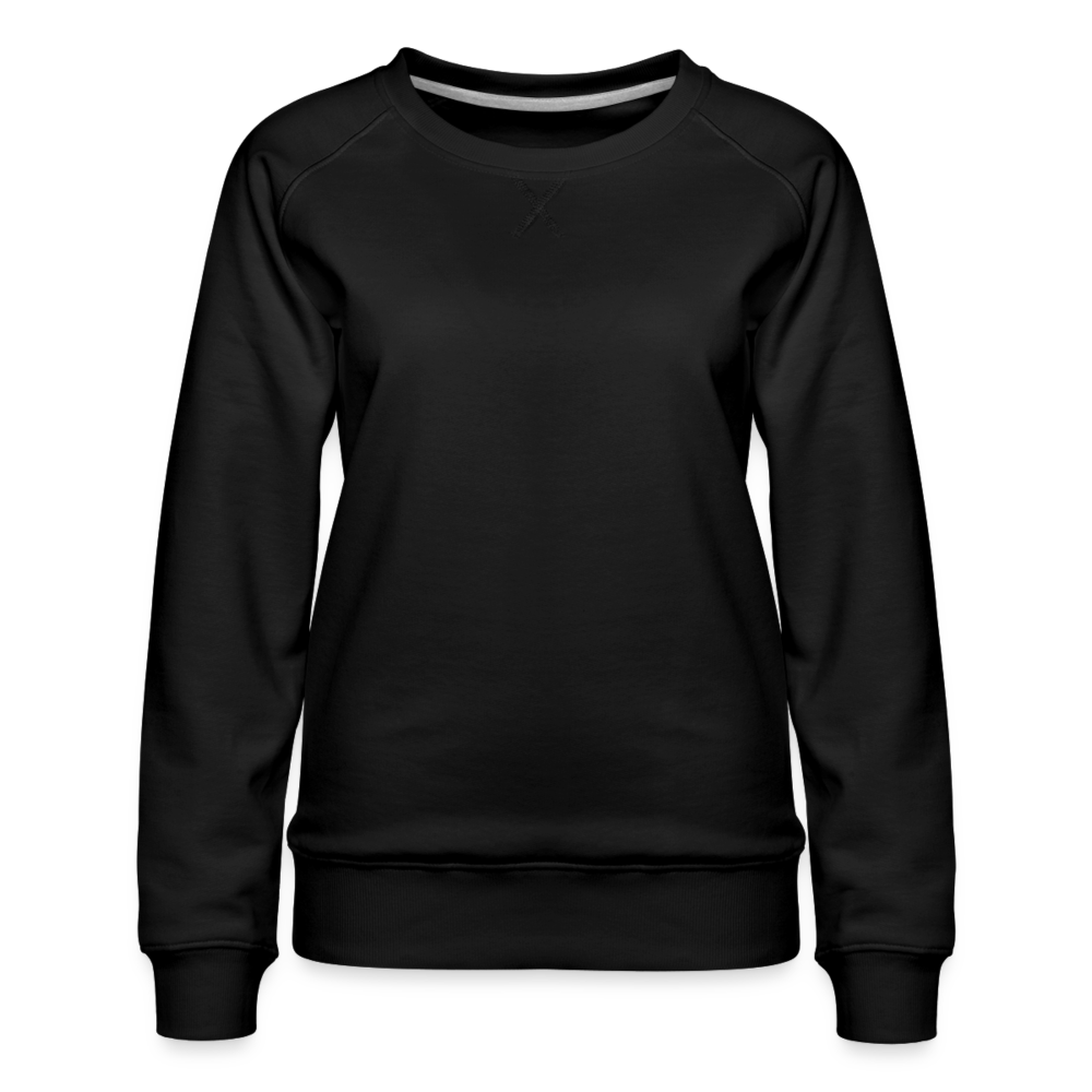 Frauen Premium Pullover - personalisierbar - Schwarz