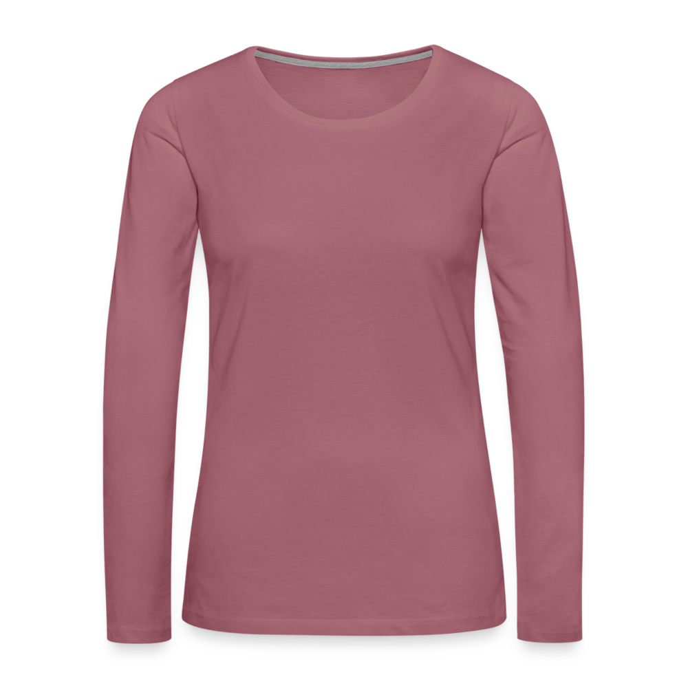 Frauen Premium Langarmshirt - personalisierbar - Malve