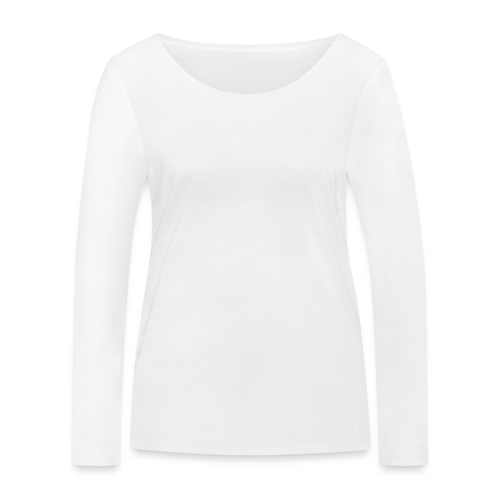 Frauen Bio-Langarmshirt von Stanley & Stella - personalisierbar - weiß