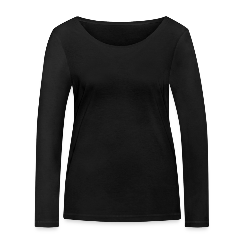 Frauen Bio-Langarmshirt von Stanley & Stella - personalisierbar - Schwarz