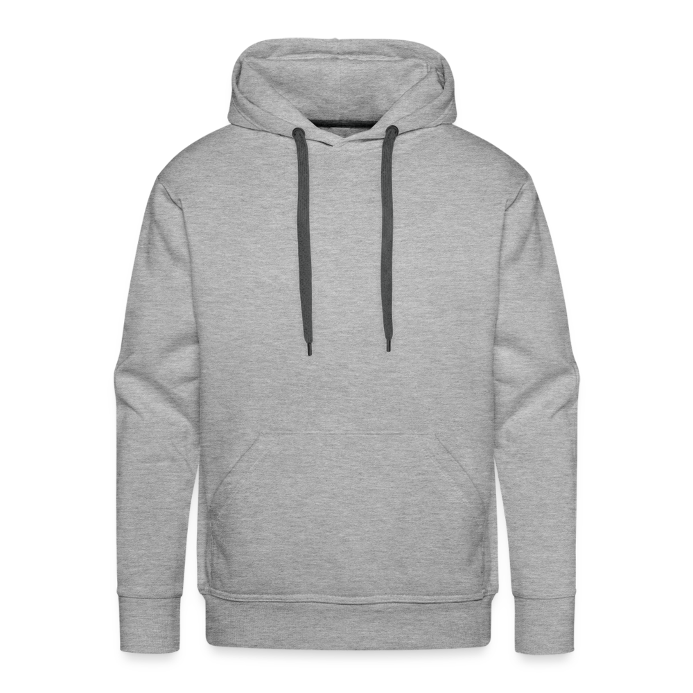 Männer Premium Hoodie - personalisierbar - Grau meliert