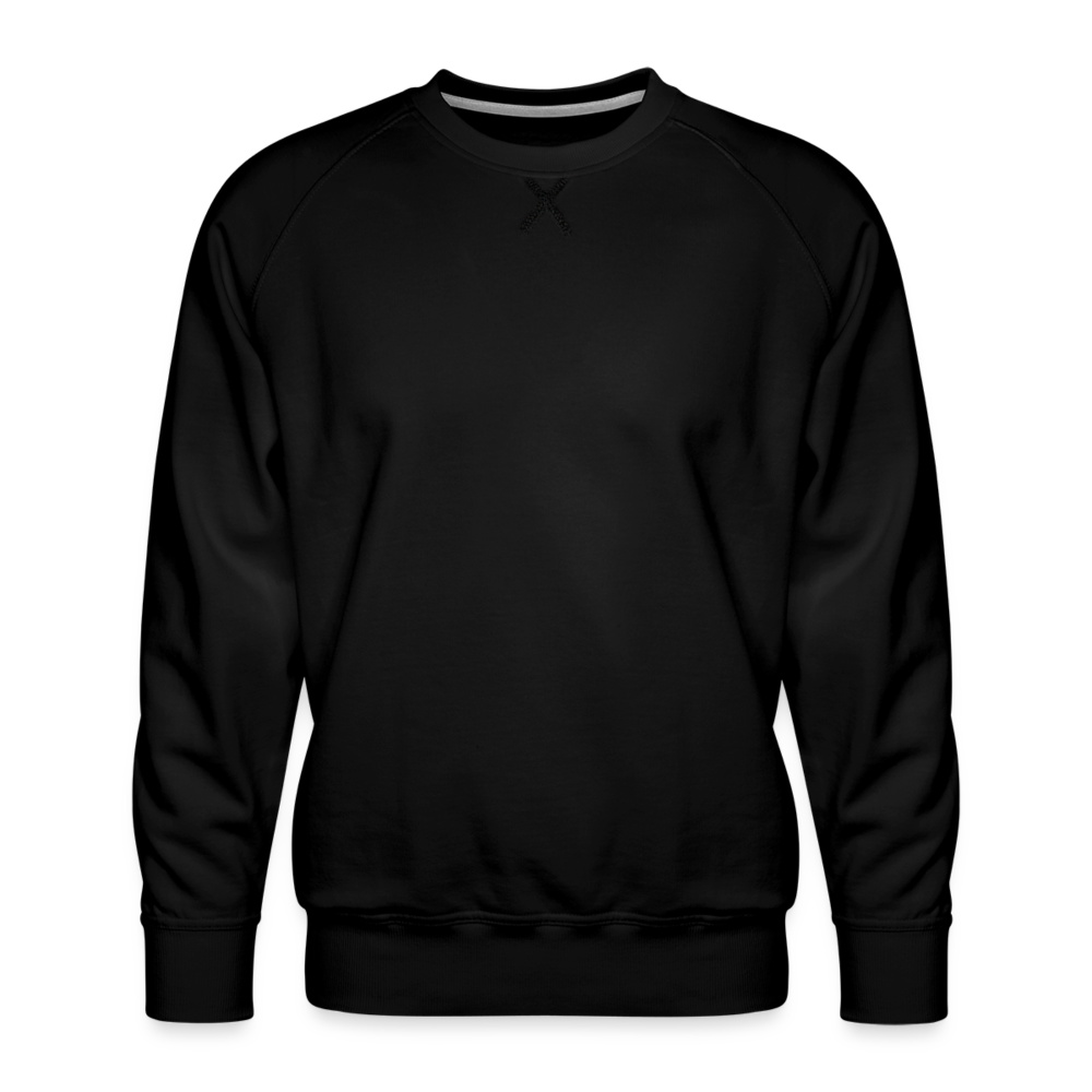 Männer Premium Pullover - personalisierbar - Schwarz