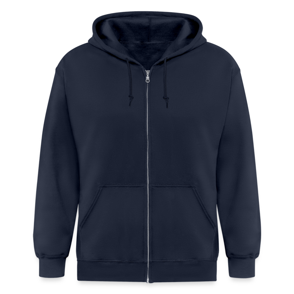 Männer Heavyweight Kapuzenjacke - personalisierbar - Navy