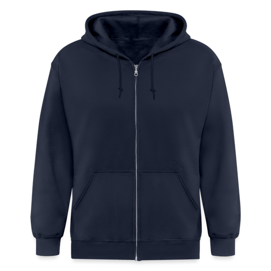 Männer Heavyweight Kapuzenjacke - personalisierbar - Navy