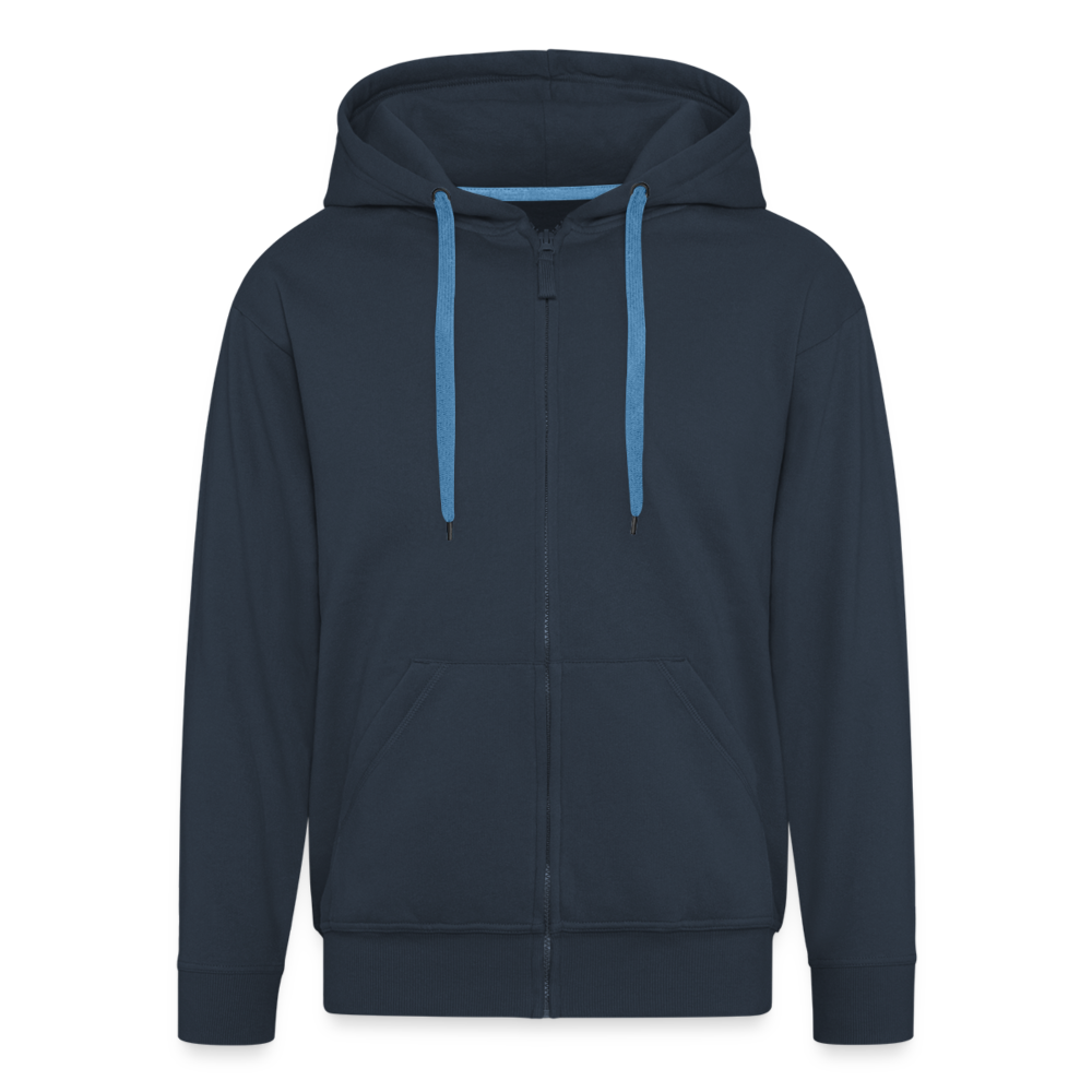 Männer Premium Kapuzenjacke - personalisierbar - Navy