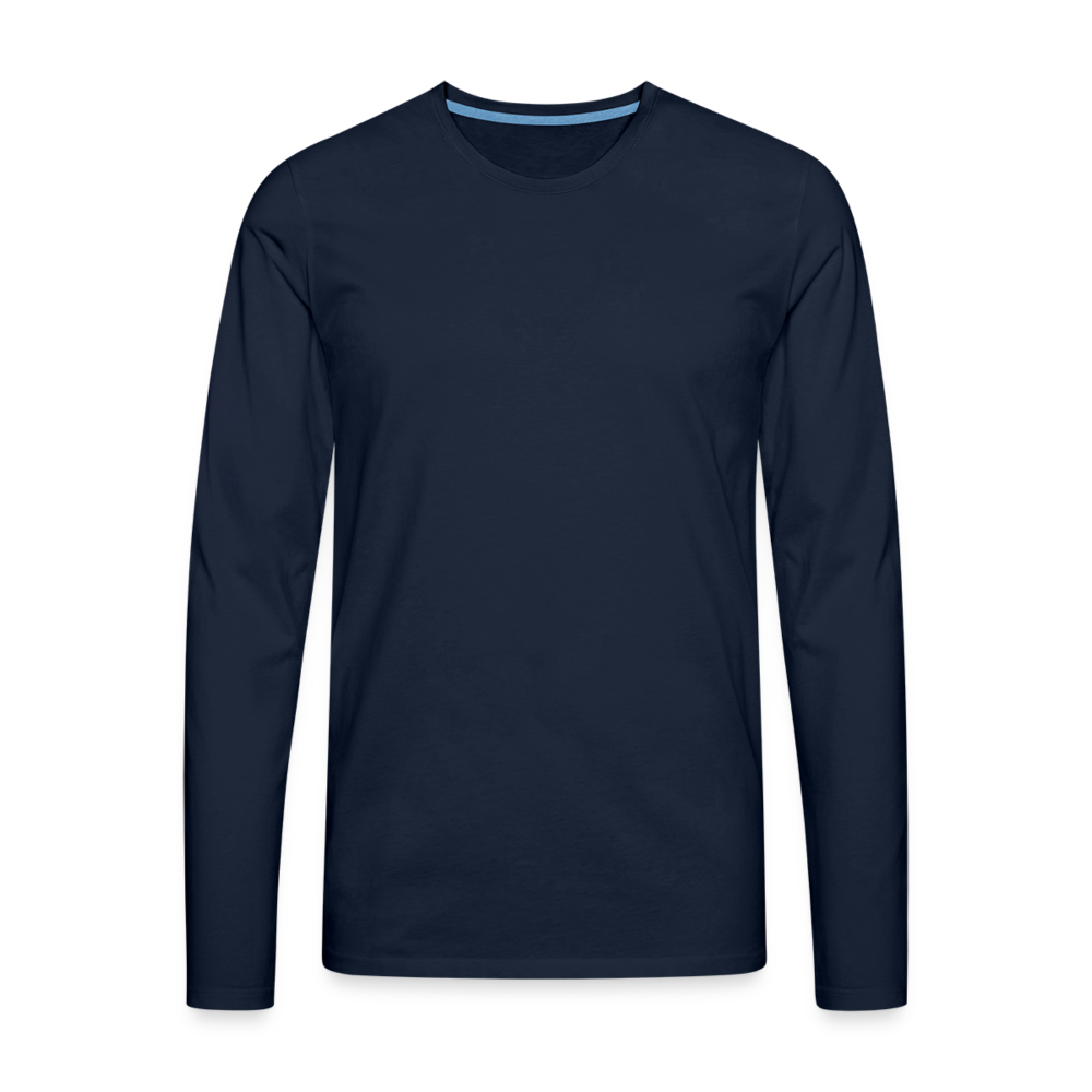 Männer Premium Langarmshirt - personalisierbar - Navy