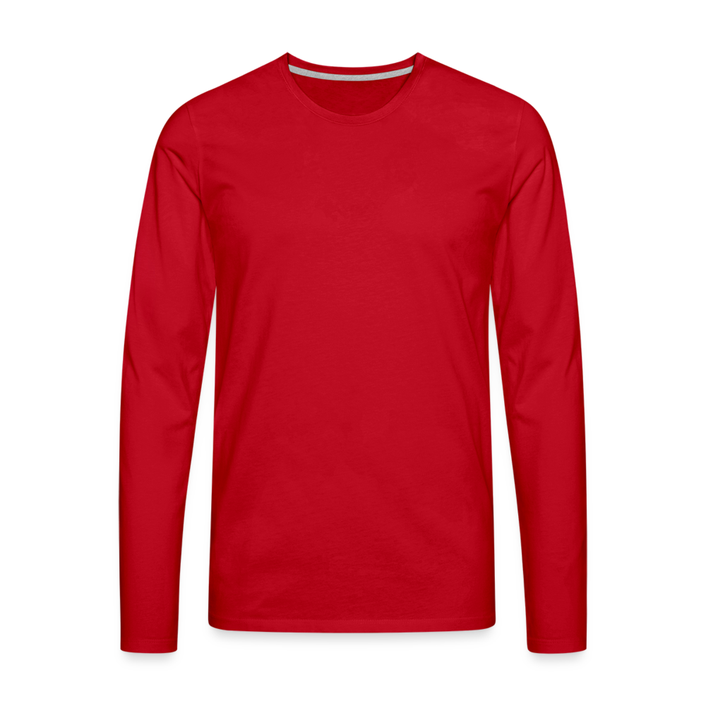 Männer Premium Langarmshirt - personalisierbar - Rot