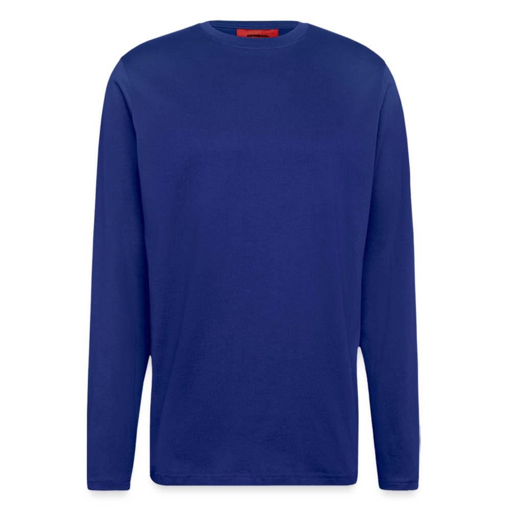 Organic Relaxed Langarmshirt Made in EU - personalisierbar - Iconic Blue