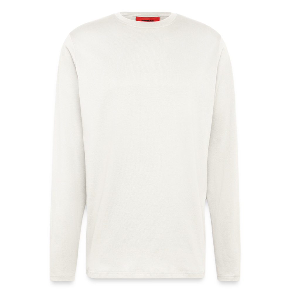 Organic Relaxed Langarmshirt Made in EU - personalisierbar - OFF WHITE