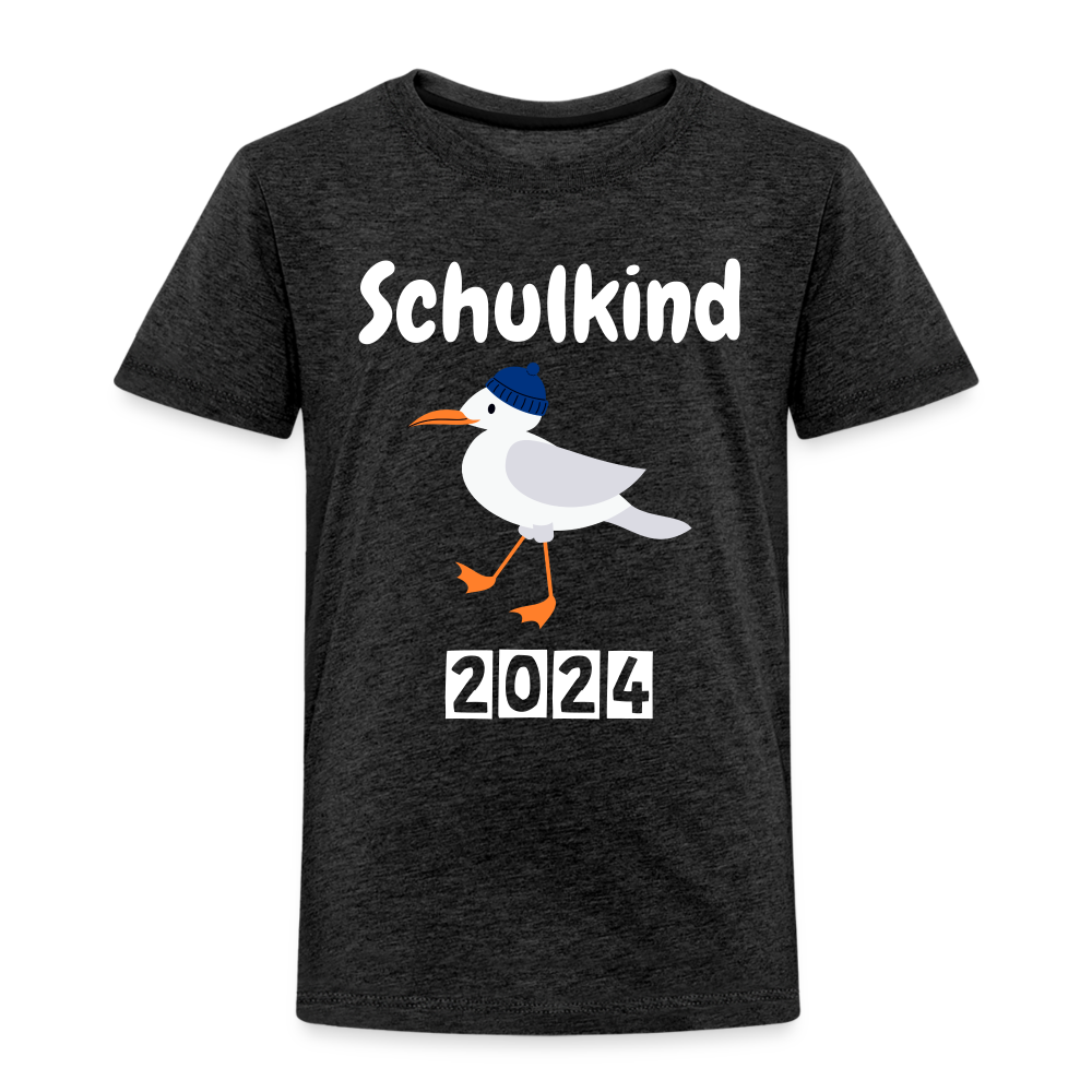 Kinder Premium T-Shirt - Schulkind Möwe blau 2024 - Anthrazit