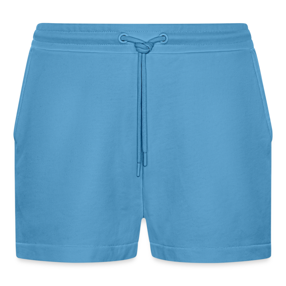 Organic Relaxed Cropped Shorts Made in EU - personalisierbar -  Sol Blue