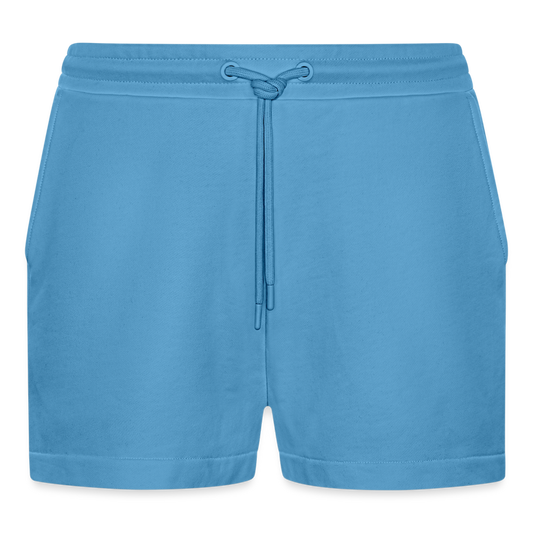 Organic Relaxed Cropped Shorts Made in EU - personalisierbar -  Sol Blue