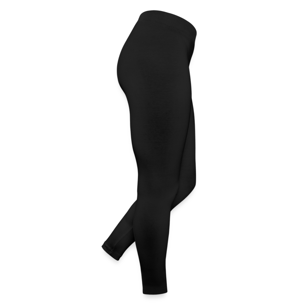 Jersey Leggings - personalisierbar - Schwarz