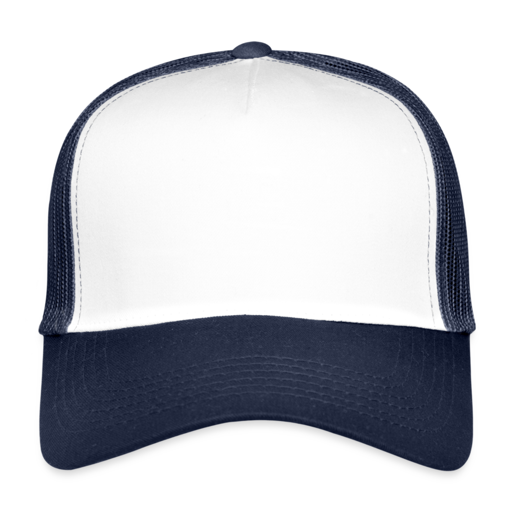 Trucker Cap - Personalisierbar - Weiß/Navy