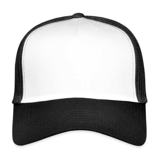 Trucker Cap - Personalisierbar - Weiß/Schwarz