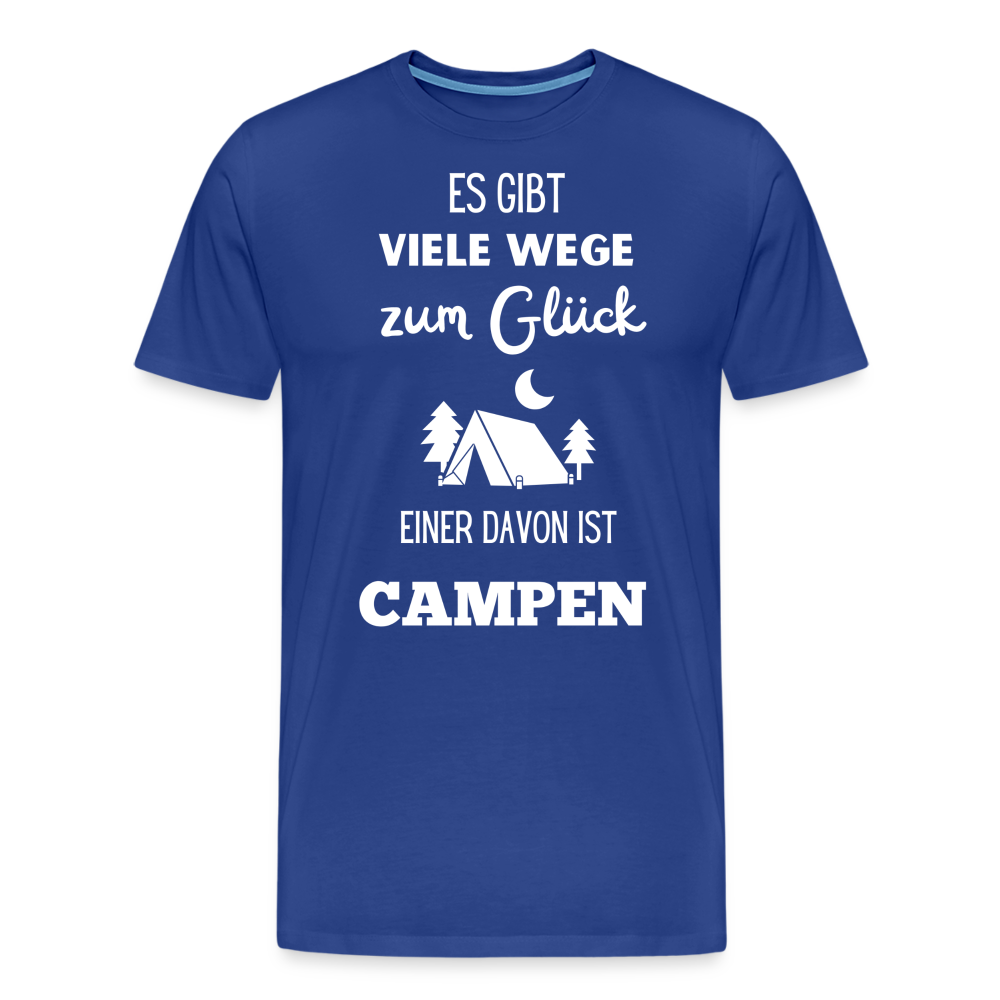 Männer Premium T-Shirt - Camping Glück - Königsblau