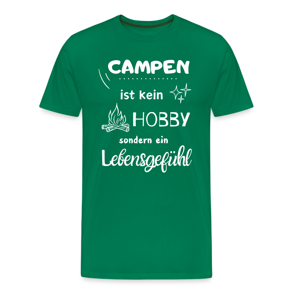 Männer Premium T-Shirt - Campen Lebensgefühl - Kelly Green