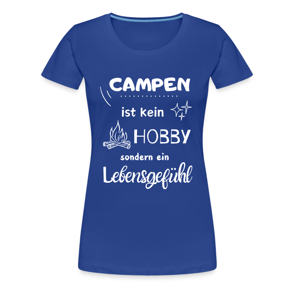 Frauen Premium T-Shirt - Campen Lebensgefühl - Königsblau