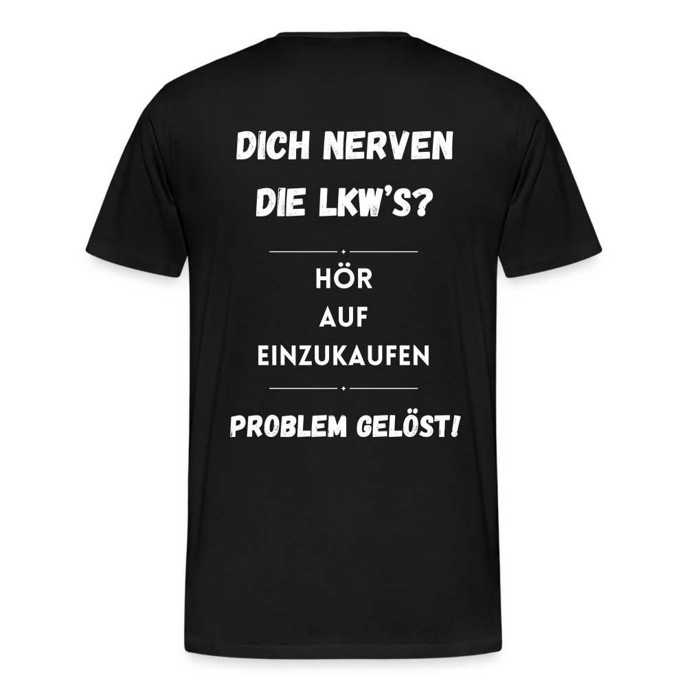 Männer Premium T-Shirt - Problem gelöst - Schwarz