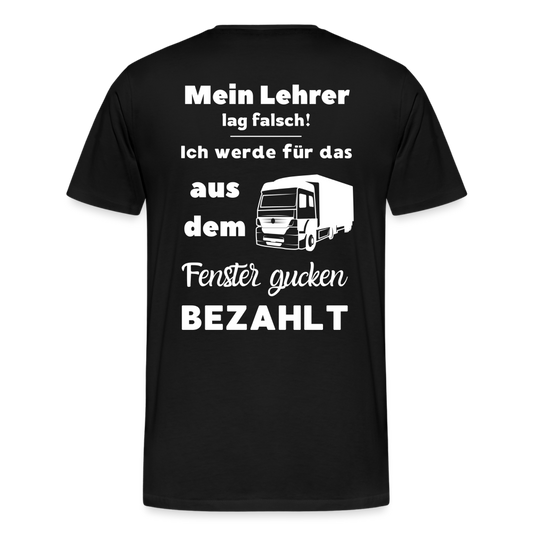 Männer Premium T-Shirt - Mein Lehrer - Schwarz