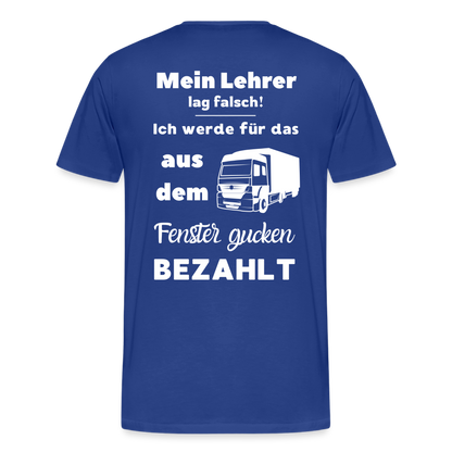 Männer Premium T-Shirt - Mein Lehrer - Königsblau