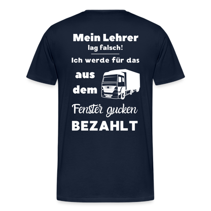 Männer Premium T-Shirt - Mein Lehrer - Navy