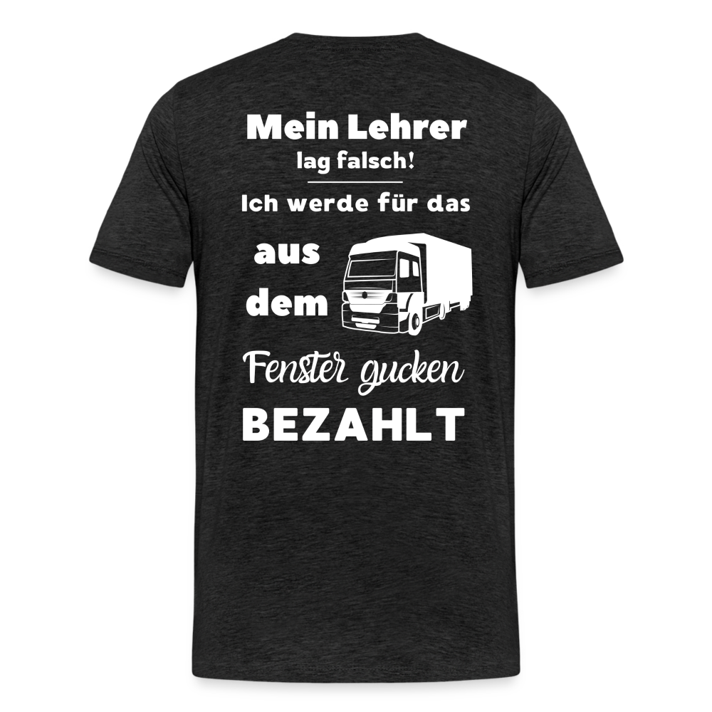 Männer Premium T-Shirt - Mein Lehrer - Anthrazit