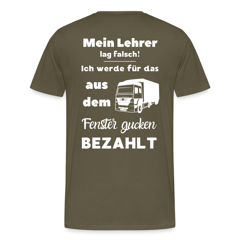 Männer Premium T-Shirt - Mein Lehrer - Khaki