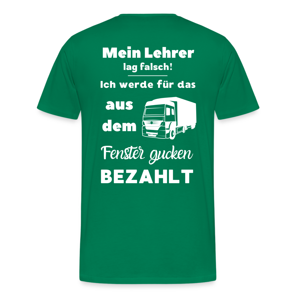 Männer Premium T-Shirt - Mein Lehrer - Kelly Green