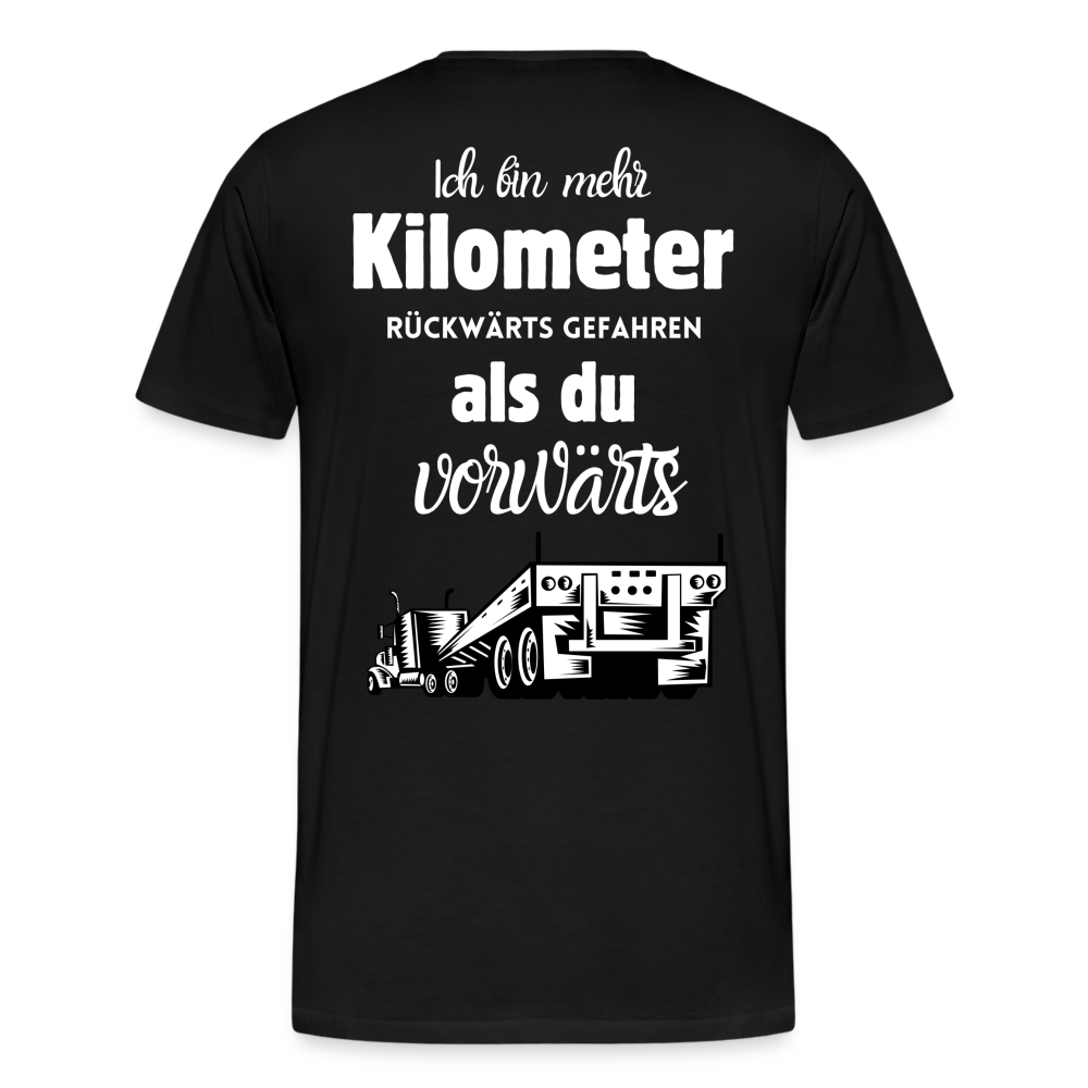 Männer Premium T-Shirt - Mehr Kilometer - Schwarz