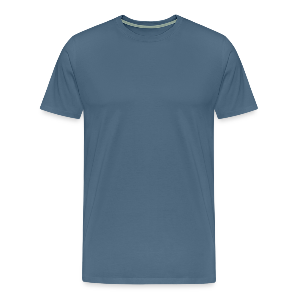 Männer Premium T-Shirt - Mehr Kilometer - Blaugrau