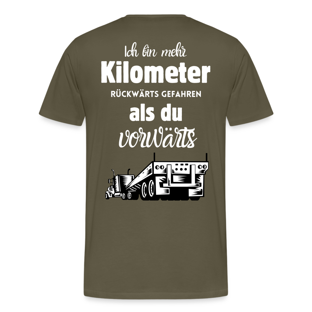 Männer Premium T-Shirt - Mehr Kilometer - Khaki