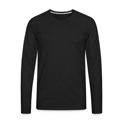 Männer Premium Langarmshirt - Mehr Kilometer - Schwarz