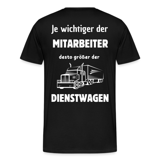 Männer Premium T-Shirt - Dienstwagen - Schwarz