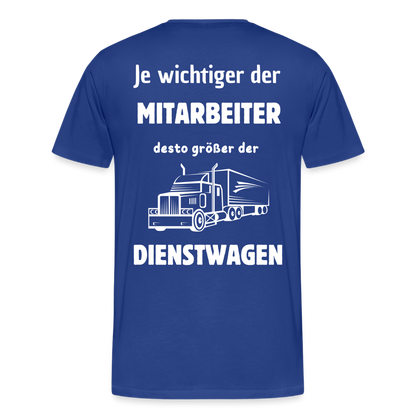 Männer Premium T-Shirt - Dienstwagen - Königsblau