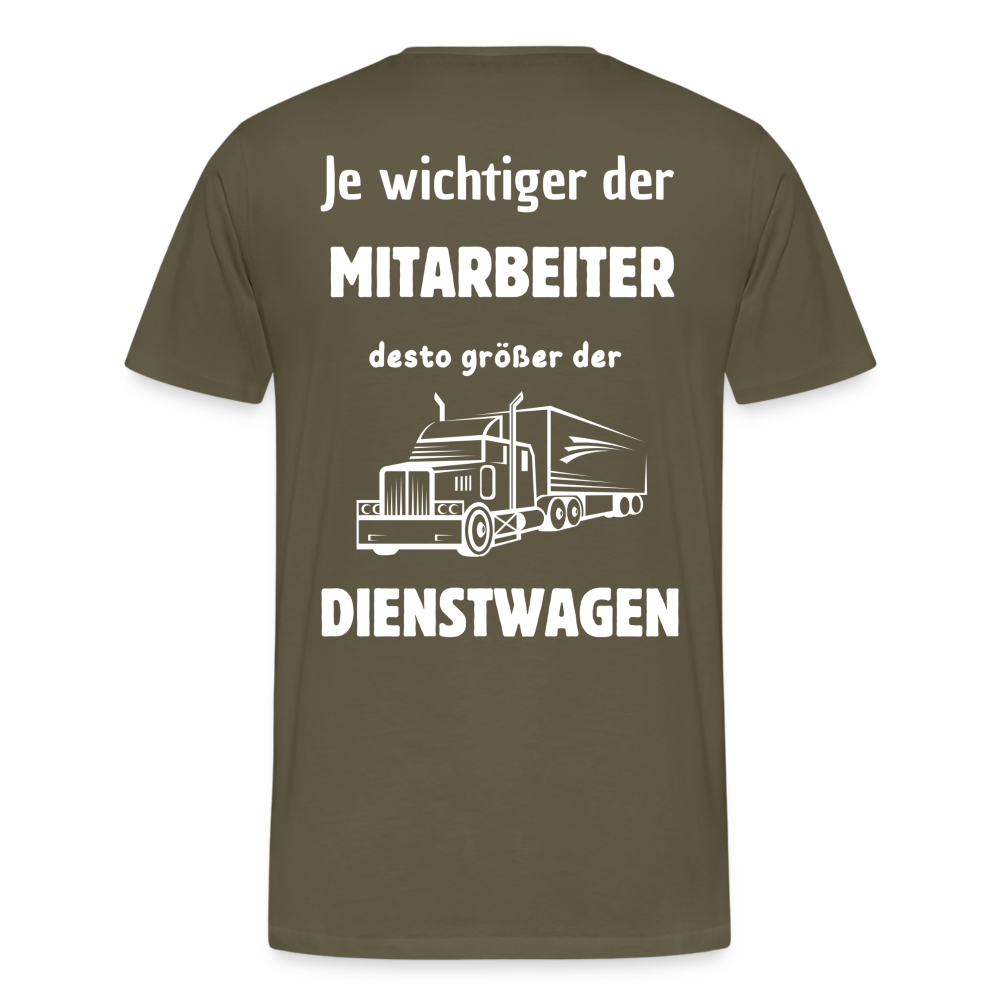 Männer Premium T-Shirt - Dienstwagen - Khaki