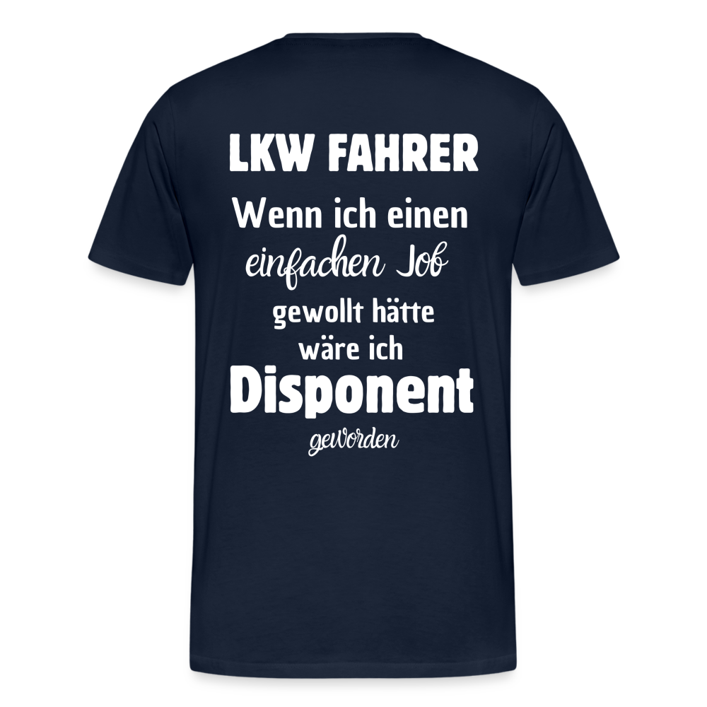 Männer Premium T-Shirt - Disponent - Navy