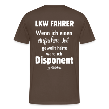 Männer Premium T-Shirt - Disponent - Edelbraun