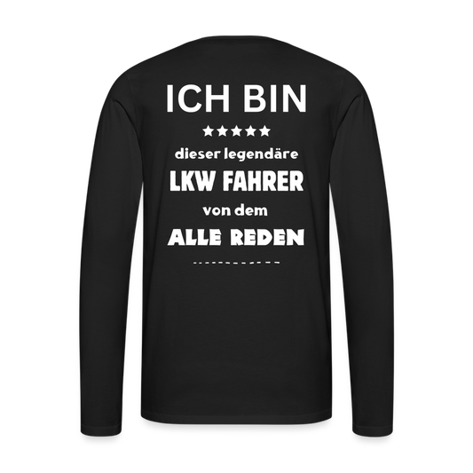 Männer Premium Langarmshirt - Legendär - Schwarz