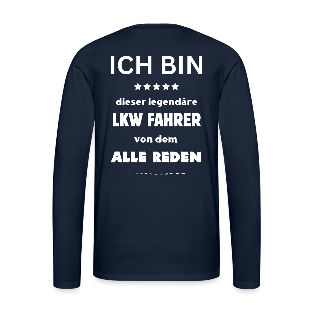 Männer Premium Langarmshirt - Legendär - Navy